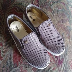 Michael Kors "Ivy Bret" Camel Slip On Shoes